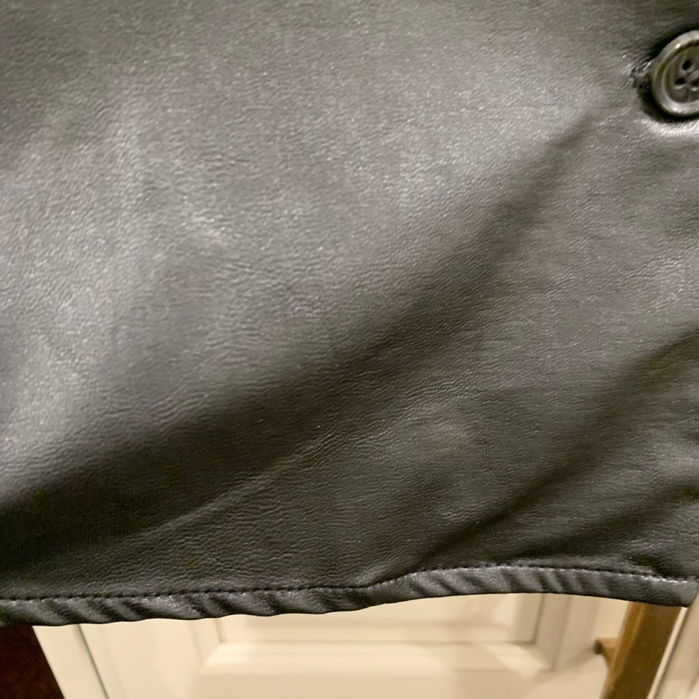 Banana Republic Faux Leather Short Sleeve Shirt - Picture 7 of 7